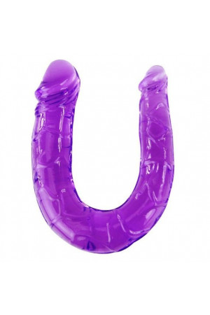 DOUBLE FLEXIBLE DILDO PURPLE