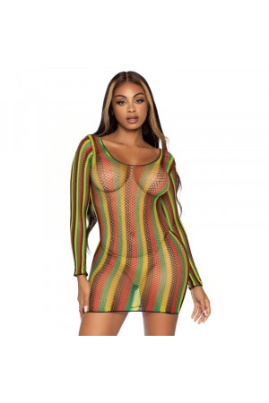 LEG AVENUE RASTA MINI DRESS...