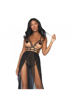 LEG AVENUE CAGE MAXI DRESS...