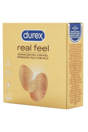 DUREX REAL FEEL CONDOMS 3 UDS