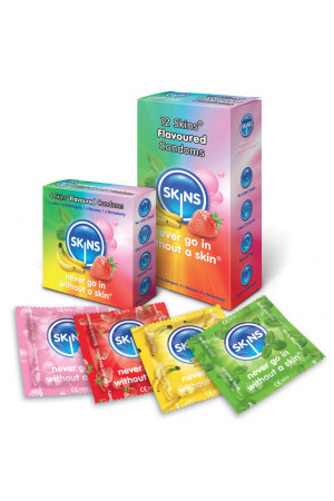 SKINS CONDOM FLAVOURS 12 PACK