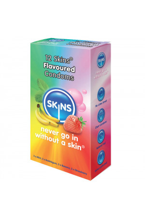 SKINS CONDOM FLAVOURS 12 PACK