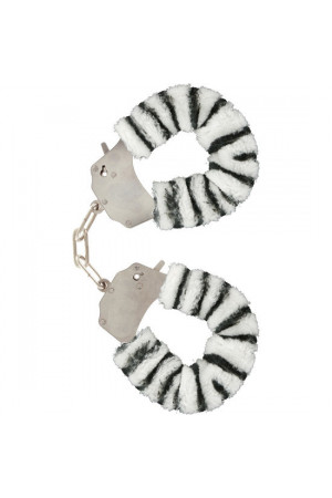 FURRY FUN CUFFS BONDAGE ZEBRA