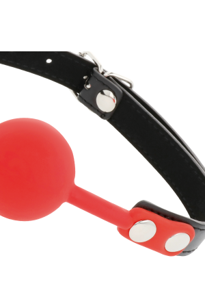 DARKNESS BALL SILICONE GAG RED