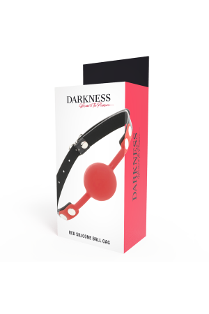 DARKNESS BALL SILICONE GAG RED