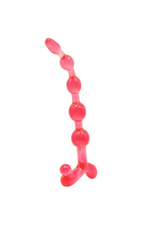 BENDY TWIST ANAL BEADS  RED