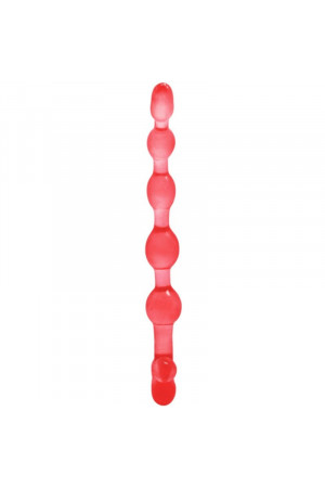 BENDY TWIST ANAL BEADS  RED