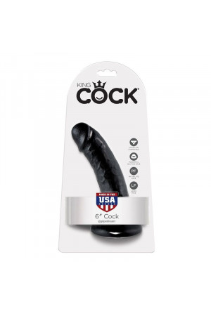 KING COCK 6" COCK BLACK...