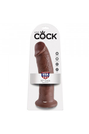 KING COCK 10" COCK BROWN...