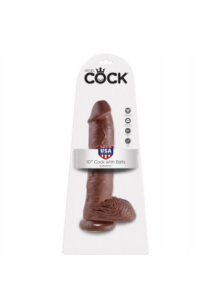 KING COCK 10" COCK BROWN...