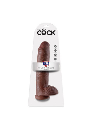 KING COCK 11" COCK BROWN...