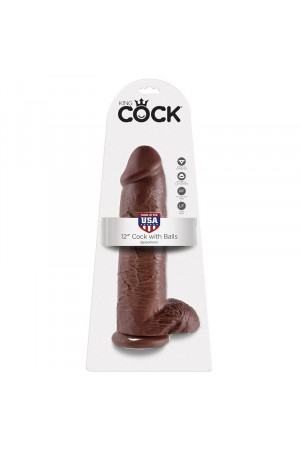 KING COCK 12" COCK BROWN...