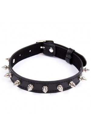 OHMAMA FETISH COLLAR SPIKES PUNK COLLAR