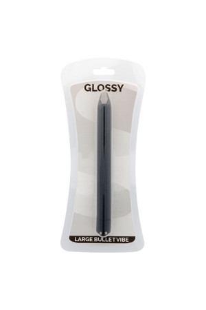 GLOSSY SLIM VIBRATOR BLACK