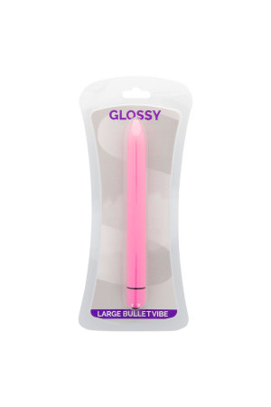 GLOSSY SLIM VIBRATOR DEEP ROSE