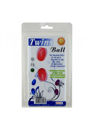 TWINS BALLS ANAL BEADS PURPLE