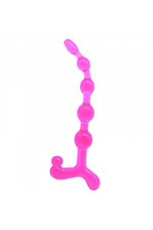 BENDY TWIST ANAL BEADS PINK