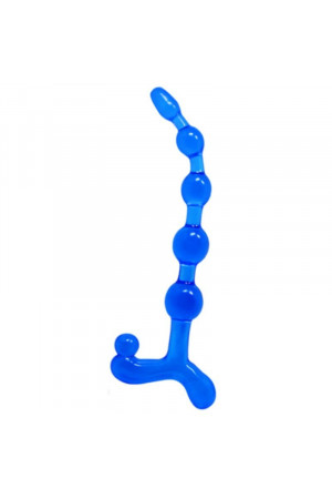 BENDY TWIST ANAL BEADS BLUE