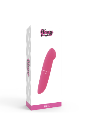 GLOSSY PHIL VIBRATOR PINK