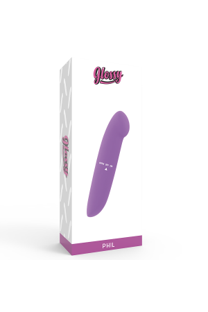 GLOSSY PHIL VIBRATOR PURPLE