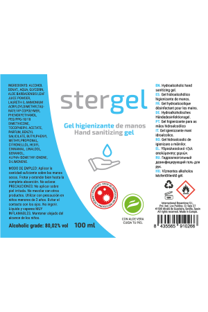 STERGEL HIDROALCOHOLICO...