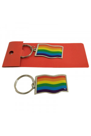 PRIDE - LGBT FLAG  KEYCHAIN