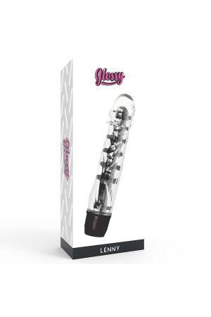 GLOSSY LENNY VIBRATOR BLACK