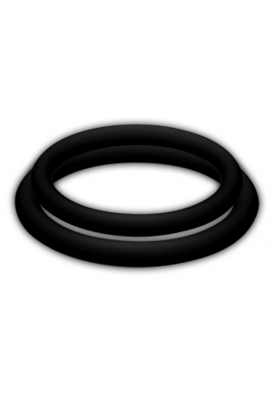 POTENZ DUO RINGS MEDIUM BLACK