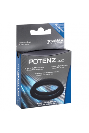 POTENZ DUO RINGS MEDIUM BLACK