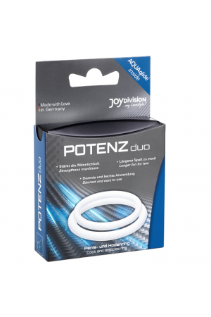 POTENZ DUO RINGS MEDIUM WHITE