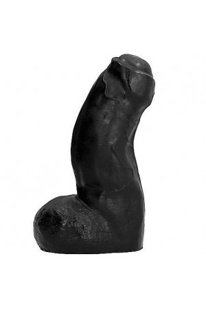 ALL BLACK REALISTIC DONG 17CM